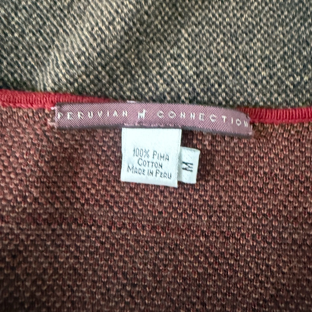 Peruvian Connection Striped Midi Dress - Red and Brown - Picture 4 of 5